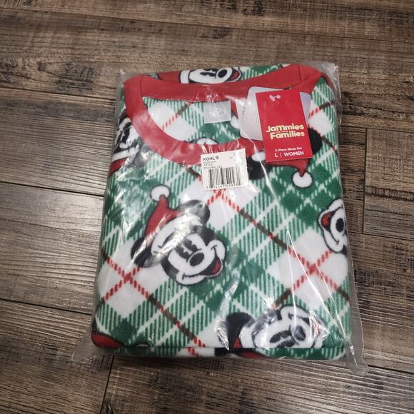 Disney Minnie Mouse Christmas pajamas SZ L new from Kohls 2263 - Picture 1 of 4